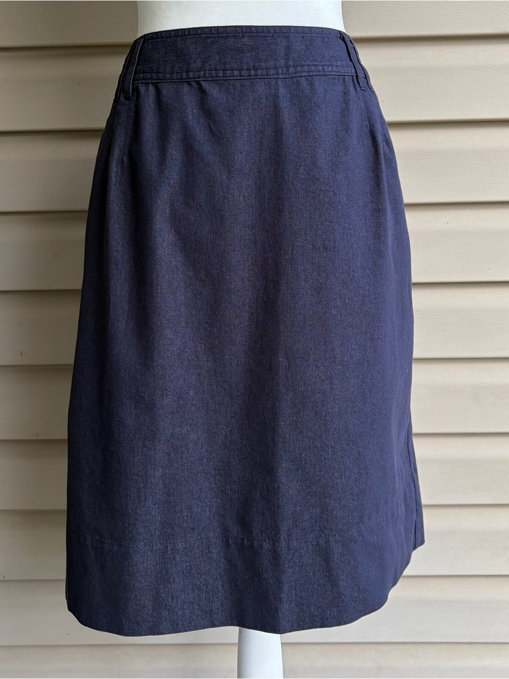 •East 5th• Dark Blue Denim Look A-Line Skirt - Size 16
